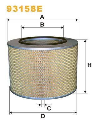 WIX FILTERS oro filtras 93158E